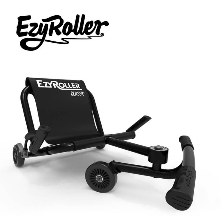 EzyRoller Classic Pojazd gokart napędzany nogami klasyczny 3-12 lat - Metal Black / EzyRoller