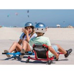 EzyRoller Spinner X Pojazd gokart napędzany nogami z funkcją 360° 4-12 lat - Red / EzyRoller