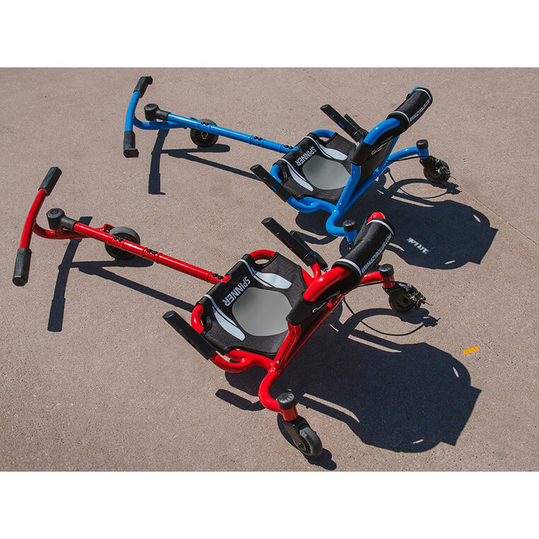 EzyRoller Spinner X Pojazd gokart napędzany nogami z funkcją 360° 4-12 lat - Red / EzyRoller