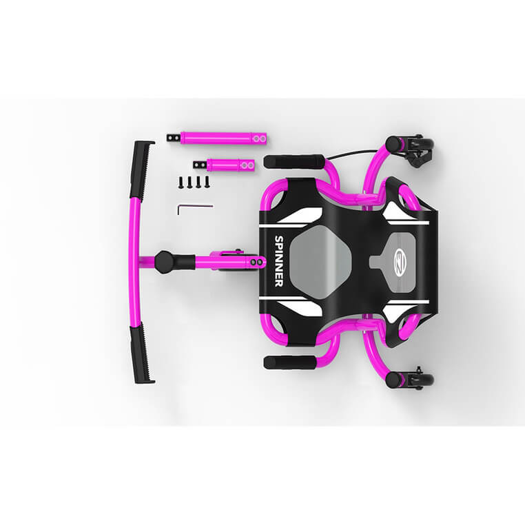 EzyRoller Spinner X Pojazd gokart napędzany nogami z funkcją 360° 4-12 lat - Pink / EzyRoller