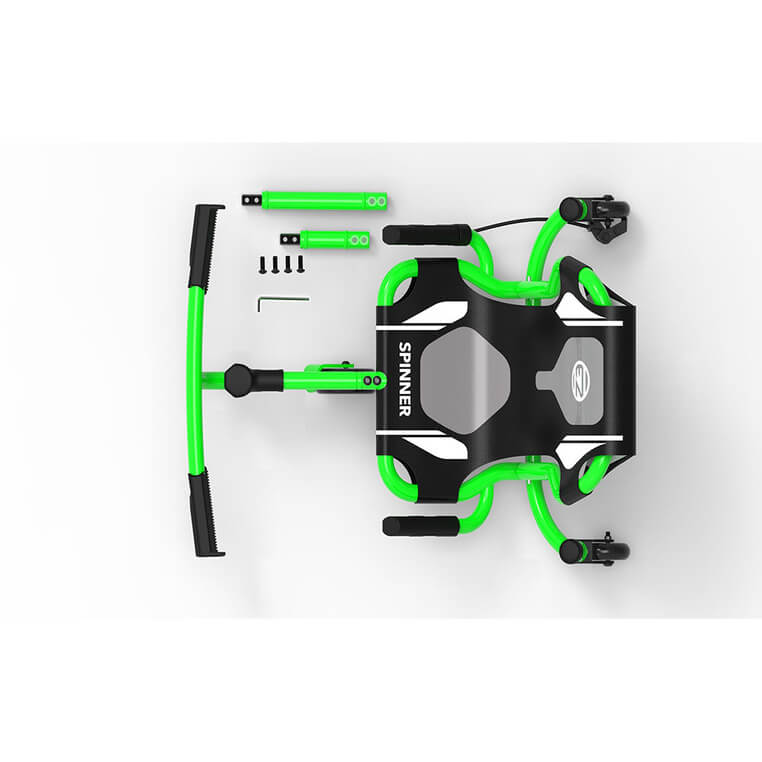 EzyRoller Spinner X Pojazd gokart napędzany nogami z funkcją 360° 4-12 lat - Green / EzyRoller