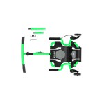 EzyRoller Drifter X Pojazd gokart napędzany nogami driftingowy 4-12 lat - Lime green / EzyRoller