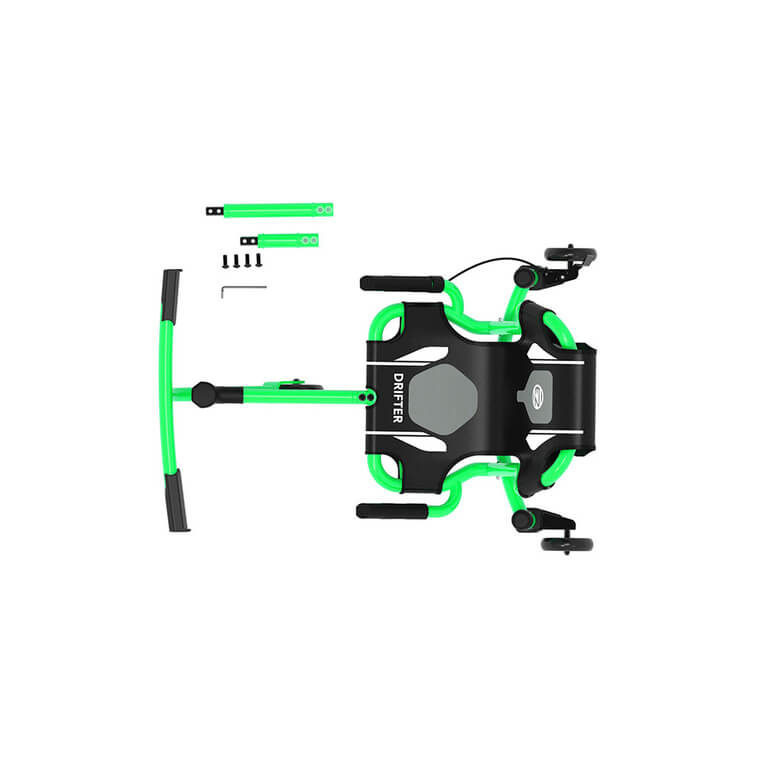EzyRoller Drifter X Pojazd gokart napędzany nogami driftingowy 4-12 lat - Lime green / EzyRoller