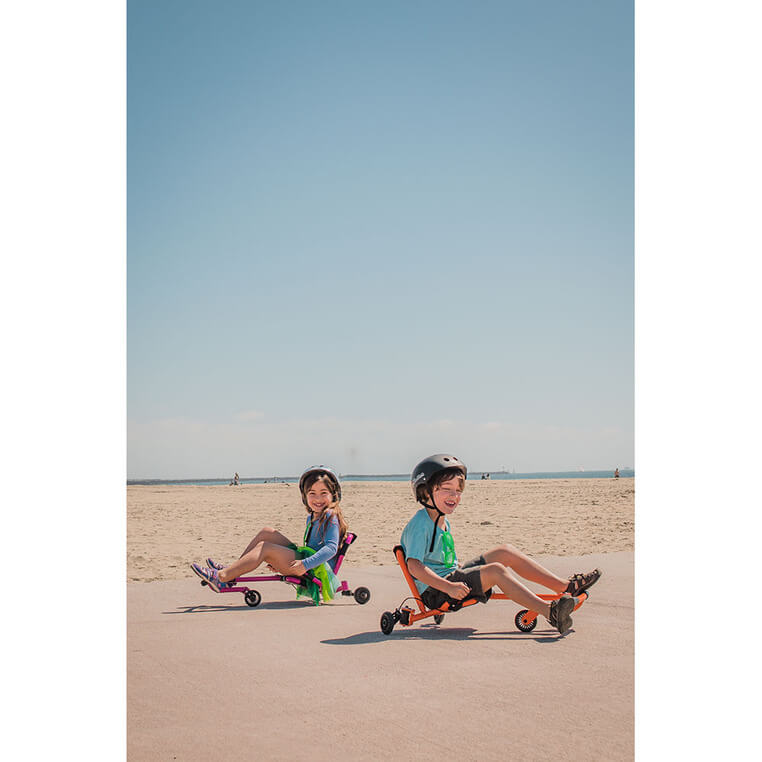 EzyRoller Drifter X Pojazd gokart napędzany nogami driftingowy 4-12 lat - Lime green / EzyRoller