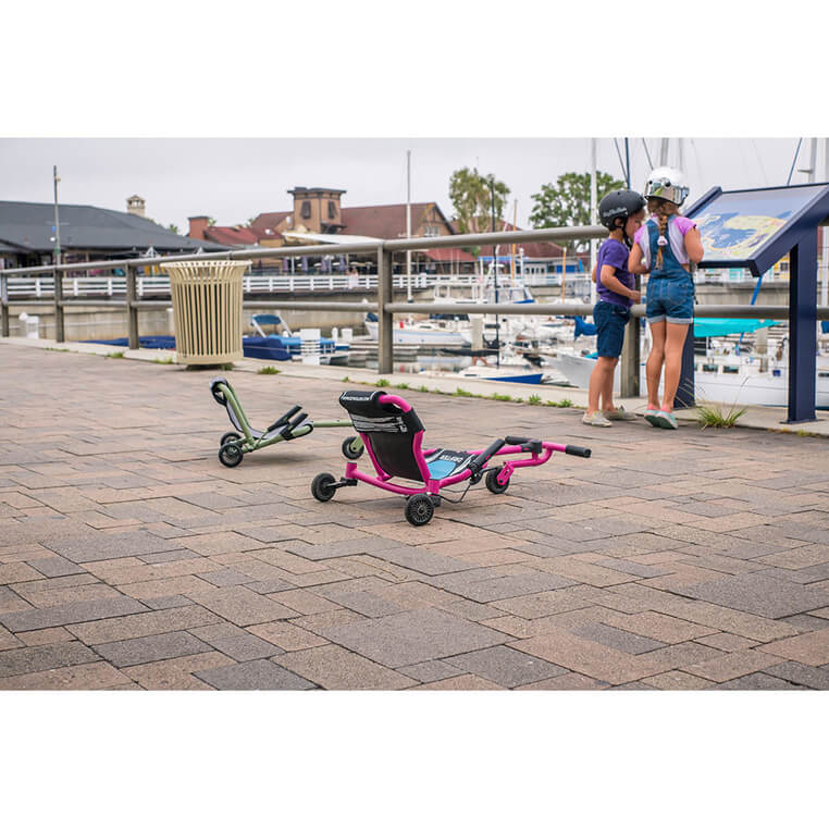 EzyRoller Drifter X Pojazd gokart napędzany nogami driftingowy 4-12 lat - Lime green / EzyRoller