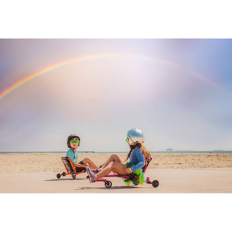 EzyRoller Drifter X Pojazd gokart napędzany nogami driftingowy 4-12 lat - Lime green / EzyRoller