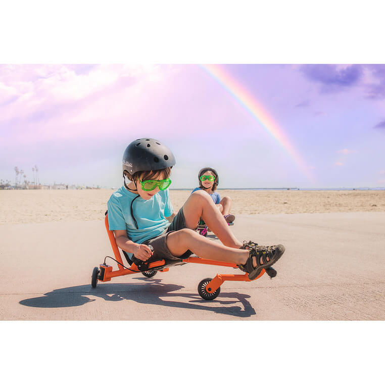 EzyRoller Drifter X Pojazd gokart napędzany nogami driftingowy 4-12 lat - Lime green / EzyRoller