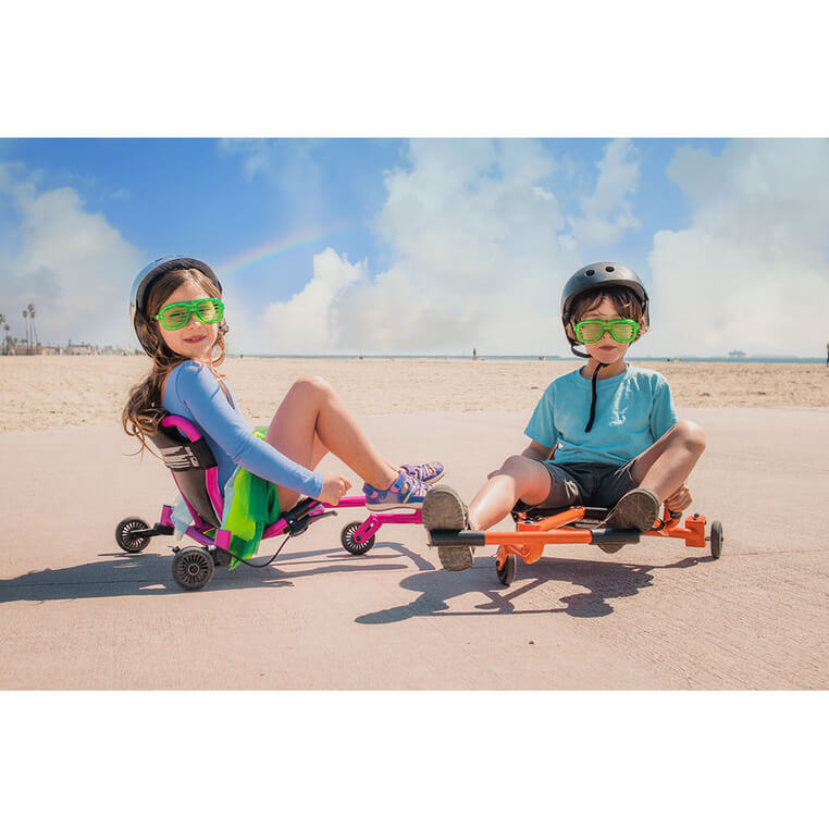 EzyRoller Drifter X Pojazd gokart napędzany nogami driftingowy 4-12 lat - Lime green / EzyRoller