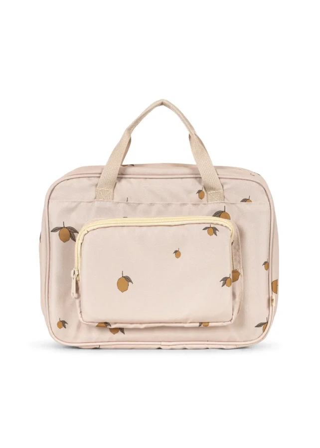 Torba podróżna z artykułami plastycznymi - lemon / Konges slojd