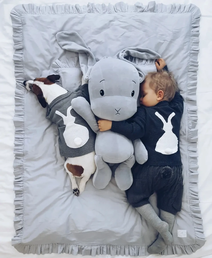 Maskotka Królik Effik - Szary / Effiki