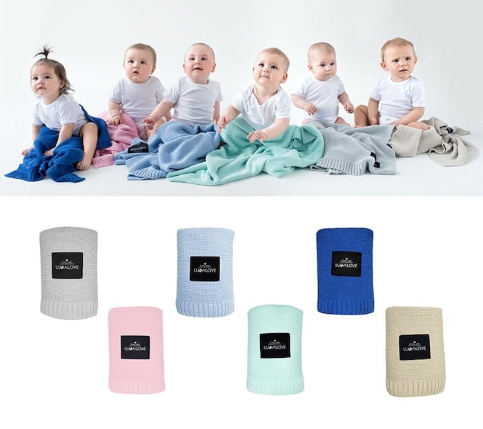 Bambusowy koc 80x100 SZARY / Lullalove