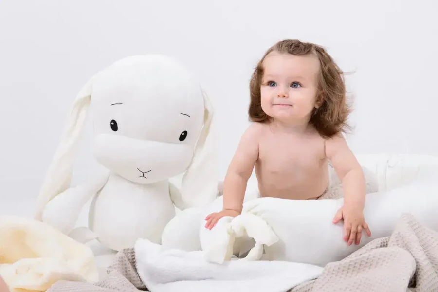 Maskotka Królik Effik - Biały / Effiki