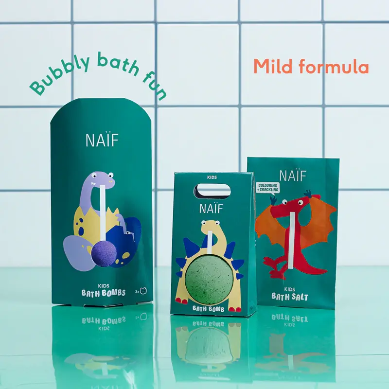 Musująca kula do kąpieli dla dzieci, 100g / Naif