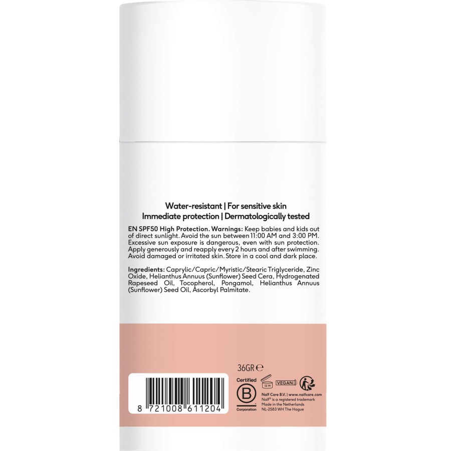 Sztyft przeciwsłoneczny SPF50 dla dzieci i niemowląt, 36g / Naif