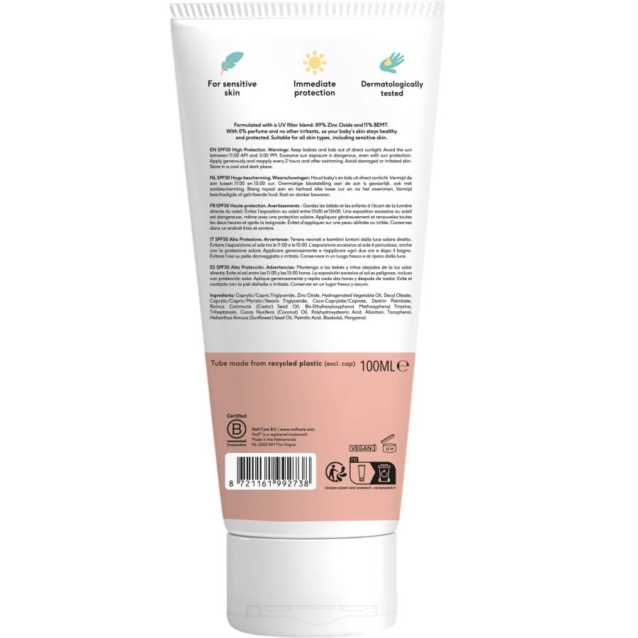 Krem przeciwsłoneczny SPF50, 100ml / Naif