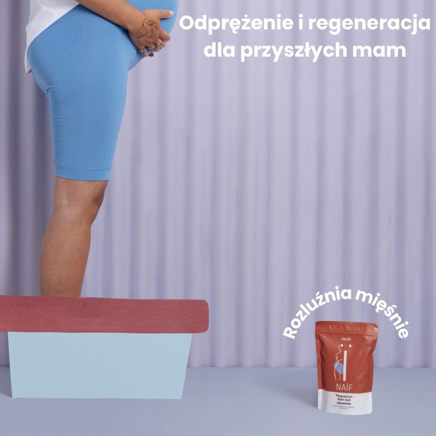 Sól magnezowa do kąpieli dla kobiet w ciąży, 500g / Naif