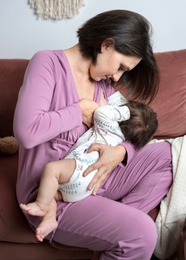 Body kopertowe z długim rękawem - PLANTS / Pink no More