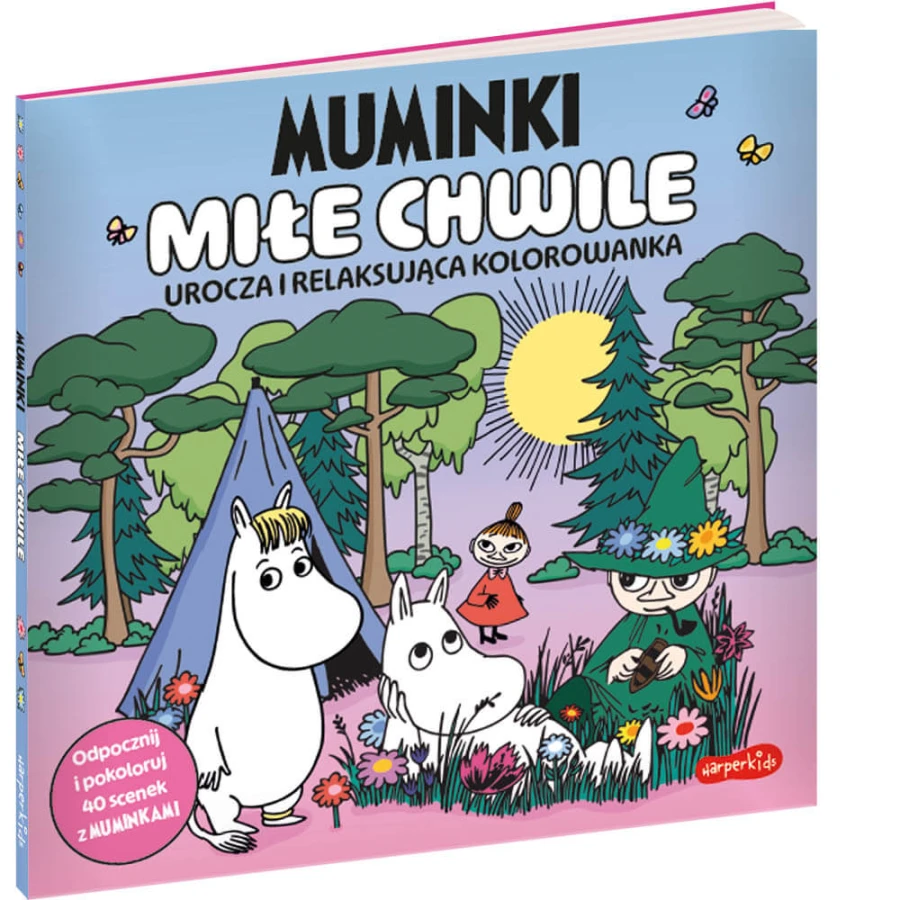 Muminki. Miłe chwile. Urocza i relaksująca kolorowanka / Harperkids