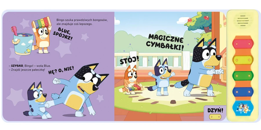 Bluey. Magiczne cymbałki. Książeczka z dźwiękami / HarperCollins