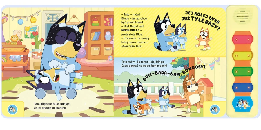 Bluey. Magiczne cymbałki. Książeczka z dźwiękami / HarperCollins
