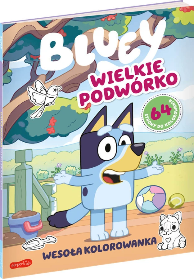Wielkie podwórko. Bluey. Wesoła kolorowanka / HarperCollins