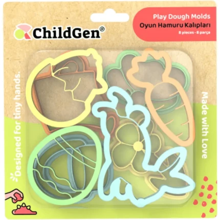 Zestaw 8 foremek do modelowania ciastoliny WIOSNA / ChildGen