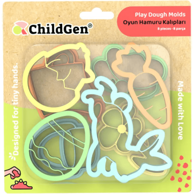Zestaw 8 foremek do modelowania ciastoliny WIOSNA / ChildGen