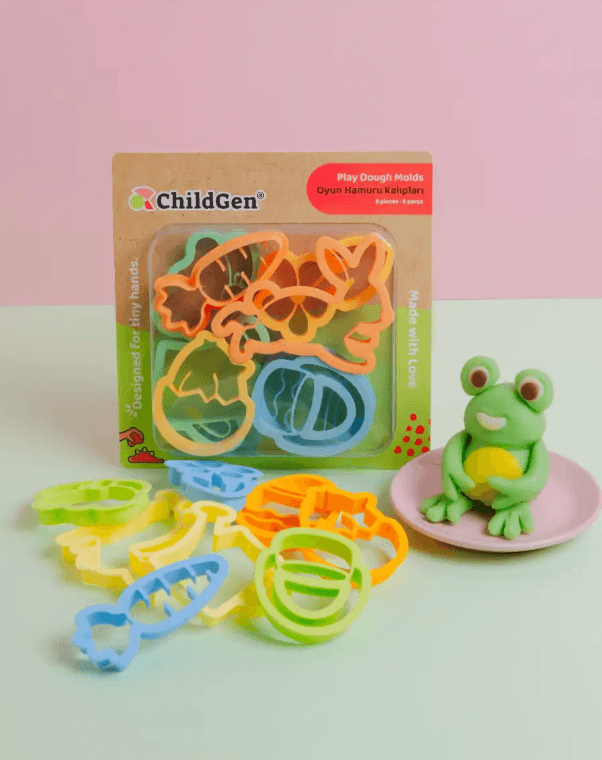 Zestaw 8 foremek do modelowania ciastoliny WIOSNA / ChildGen