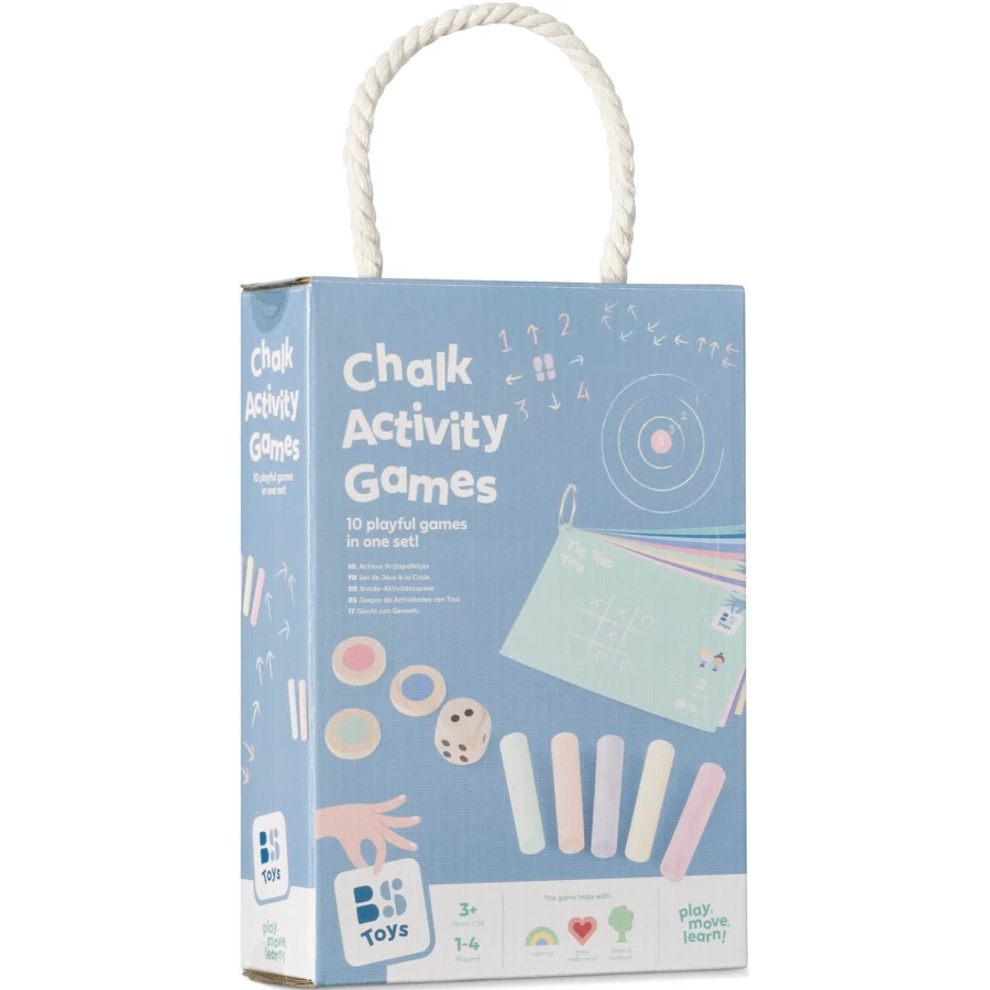 Zestaw gier outdoor, kreda, karty zabaw i akcesoria / BS Toys