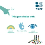 Drewniana układanka wieża 4+ / BS Toys