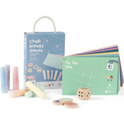 Zestaw gier outdoor, kreda, karty zabaw i akcesoria / BS Toys