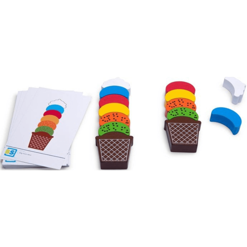 Drewniana układanka Lody 4+ / BS Toys