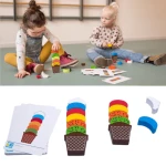 Drewniana układanka Lody 4+ / BS Toys