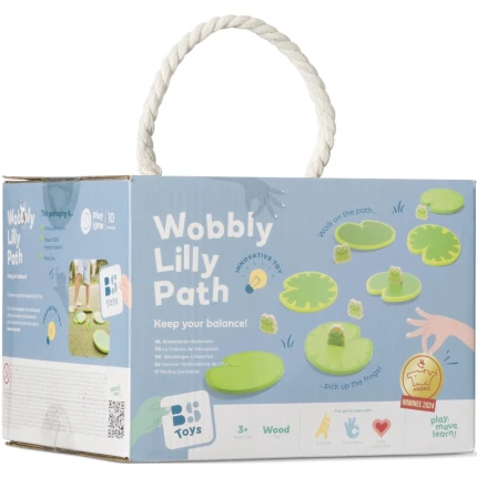 Ścieżka równoważna dla dzieci, Zbieraj żabki, utrzymaj równowagę / BS Toys