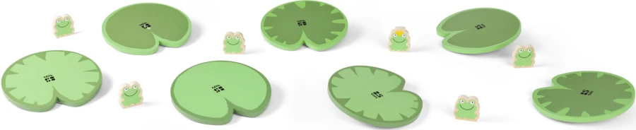 Ścieżka równoważna dla dzieci, Zbieraj żabki, utrzymaj równowagę / BS Toys