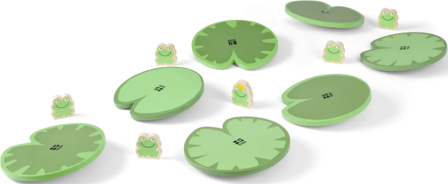 Ścieżka równoważna dla dzieci, Zbieraj żabki, utrzymaj równowagę / BS Toys