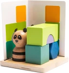 Łamigłówka 3D PANDA, drewniana gra edukacyjna / BS Toys