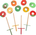 Drewniana gra zręcznościowa Łap owoce / BS Toys