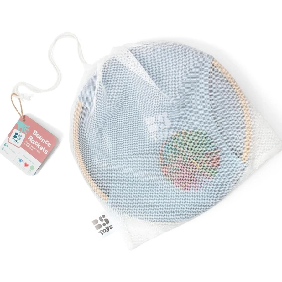 Gra paletki, tarcze z włochatą, gumową piłką balansującą / BS Toys