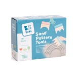 Zestaw kreatywny, drewniane narzędzia do tworzenia wzorów w piasku / BS Toys