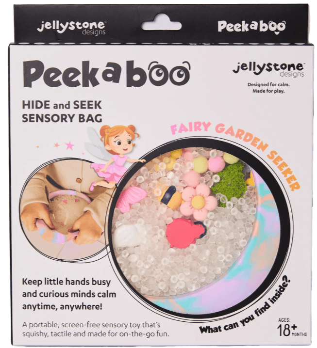 Sensoryczny dysk z figurkami A-Ku-Ku! Peekaboo - Wróżki / Jellystone