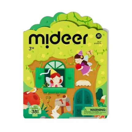 Zestaw żelowych naklejek wielokrotnego użytku - Zwierzęta / Mideer