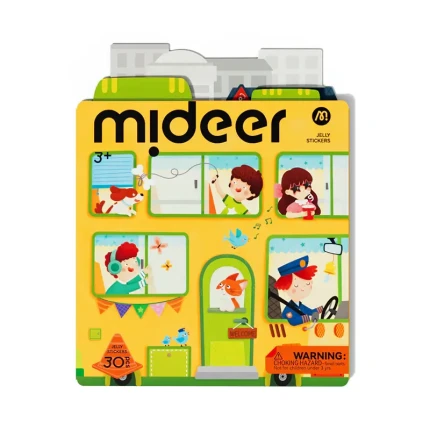 Zestaw żelowych naklejek wielokrotnego użytku - Ulica / Mideer