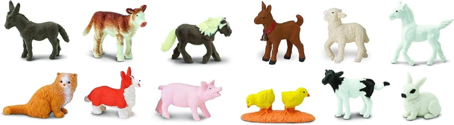 Zestaw Figurek w Tubie - Małe Zwierzątka na Wsi / Safari Ltd.