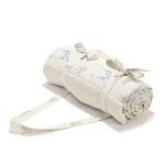 Koc piknikowy z kieszonką, mata do zabawy XXL 180x190 - SEAWORLD by Magdalena Lampraska / La Millou