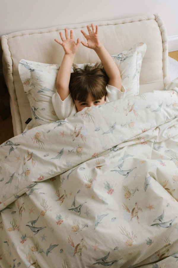 Komplet pościeli bawełnianej - SEAWORLD by Magdalena Lamparska / La Millou