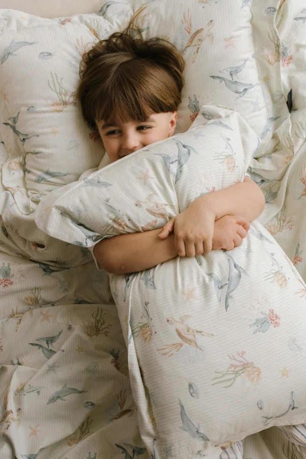 Komplet pościeli bawełnianej - SEAWORLD by Magdalena Lamparska / La Millou