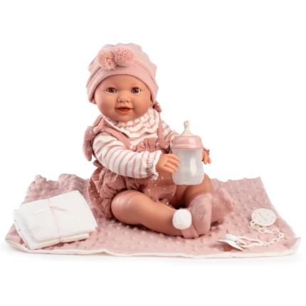 Lalka hiszpańska Mia siusiająca z kocykiem i akcesoriami / Antonio Juan
