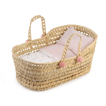 Kosz Mojżesza z pościelą dla lalki do 42 cm / Antonio Juan