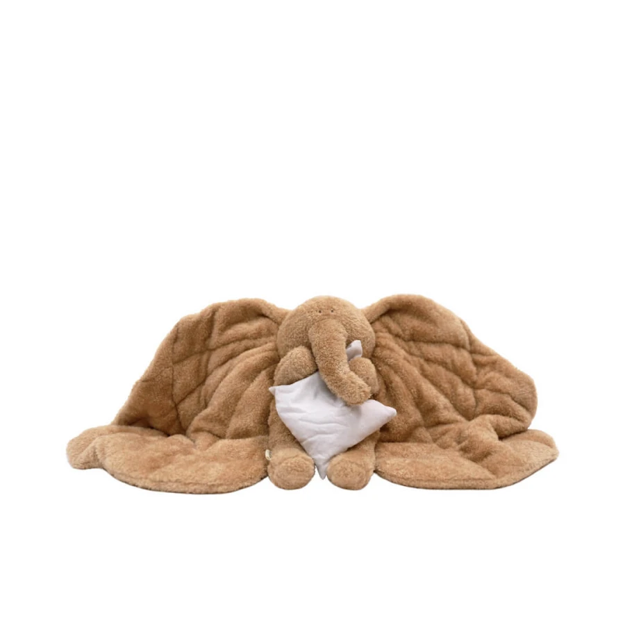 Stabilizator dla dziecka pluszak obciążeniowy słoń, 2kg - brązowy / Membantu